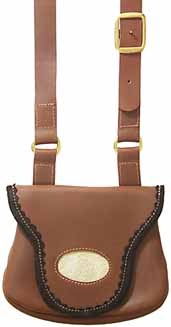 Possible's Bag,
fine leather hunting pouch,
with beaver-tail front flap